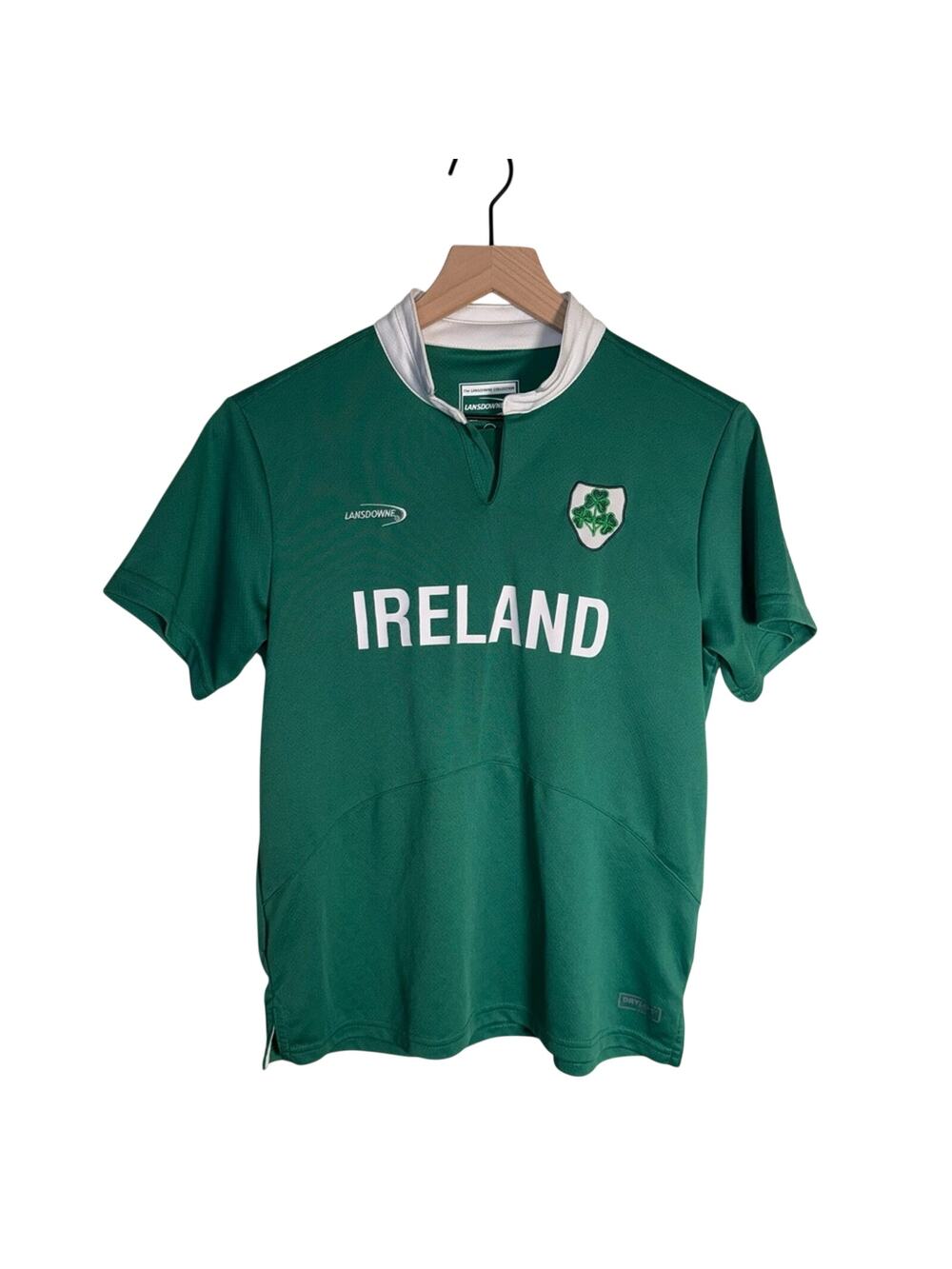 LANSDOWNE Irish Rugby Team pullover green athletic youth jersey 11-12